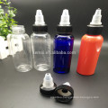 e liquid/e juice/smoke oil use 50ml clear PET plastic dropper bottle with twist top cap from China